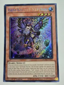 Gem-Knight Nepyrim BLMM-EN021 Secret Rare 1st Edition Yu-Gi-Oh! - Image 3