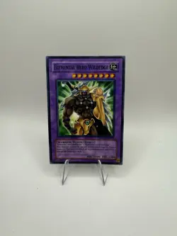 YuGiOh Elemental Hero Wildedge MF02-EN002 Promo Limited Edition Parallel Rare MP - Image 2