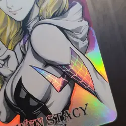 CARDDASS MASTERS SPIDER GWEN STACY Spider-Man Waifu Foil ACG Card B15 - Image 4