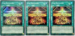 3 x AGOV-EN059 Fire Recovery - Super Rare 1st Edition Near Mint YuGiOh Cards - Image 4