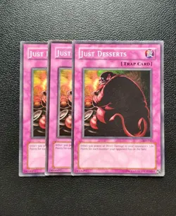 Yu-Gi-Oh -  Just Desserts  3X  - Full Playset - Image 2