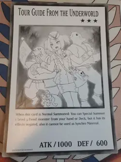Yu-gi-oh! Tour Guide From The Underworld 1 Of 6 Black And White Oversized Promo - Image 2