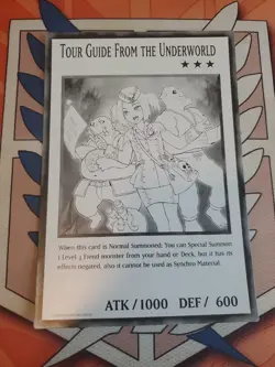Yu-gi-oh! Tour Guide From The Underworld 1 Of 6 Black And White Oversized Promo - Image 4