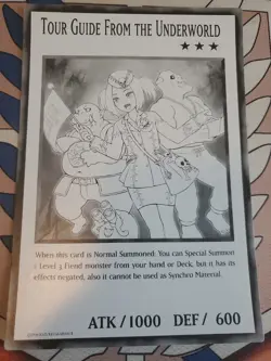 Yu-gi-oh! Tour Guide From The Underworld 1 Of 6 Black And White Oversized Promo - Image 5