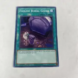 Yugioh Foolish Burial Goods SDCB-EN030 Legend Of The Crystal Beast 1st Edition - Image 1
