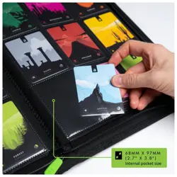 9 Pocket Trading Card Zip Binder, 360 Cards, Premium Exo-Tec Album Material, ... - Image 4