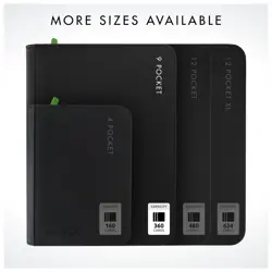 9 Pocket Trading Card Zip Binder, 360 Cards, Premium Exo-Tec Album Material, ... - Image 7