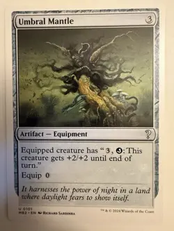MTG Umbral Mantle Mystery Booster 2 White Border Uncommon  - Image 1