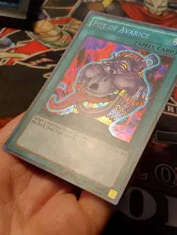Yugioh Pot of Avarice LCJW-EN290 Secret Rare 1st Edition VLP/NM - Image 2