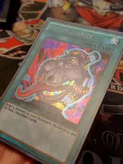 Yugioh Pot of Avarice LCJW-EN290 Secret Rare 1st Edition VLP/NM - Image 3