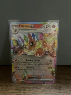 PokÃ©mon TCG Flareon EX 014/131 Double Rare Holo Card Prismatic Evolutions - Image 1