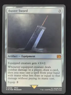 MTG - Buster Sword FOIL | Final Fantasy (255) | Near Mint (Mythic) - Image 3
