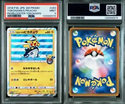 PSA 9 Yokohama Pikachu 283/SM-P Japanese Exclusive Promo Pokemon Card 2018 - Image 3