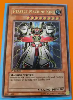 Yugioh Perfect Machine King RDS-EN012 1st Edition Ultimate Rare LP - Image 1