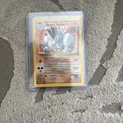Pokémon TCG Card Giovanni's Machoke 42/132 Gym Challenge Unlimited Regular - Image 1
