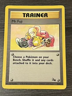 Pokémon TCG Mr. Fuji 58/62 Uncommon Fossil Set Unlimited WOTC Trading Card - Image 1