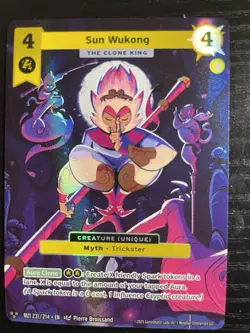 Sun Wukong The Clone King Alt Art Metazoo 2025 Base Set MZ1 231/214 3 Star Card - Image 1