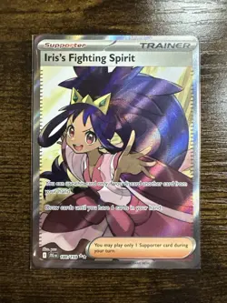 Iris's Fighting Spirit 180/159 Journey Together Holo Ultra Rare Pokemon NM-MT - Image 2