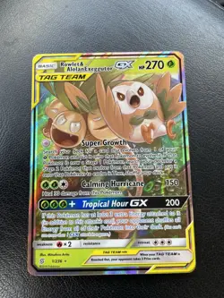 Pokemon Rowlet & Alolan Exeggutor GX 1/236 Tag Team Unified Minds - Image 1