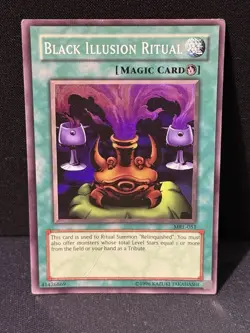 Yugioh Black Illusion Ritual Magic Ruler MRL-051 Original Print Vintage - Image 1