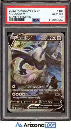 Pokemon 2022 Lugia V 186/195 Alt Art Silver Tempest GEM MINT PSA 10 - Image 4