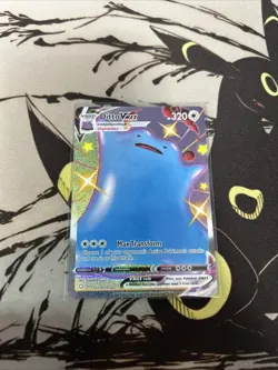 Shiny Ditto VMAX Full Art Holo SV119/SV122 Shining Fates Pokémon TCG Rare A - Image 3