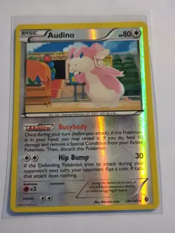 Audino 126/149 Pokemon Card Black White Boundaries Crossed Rare Reverse Holo - Image 2