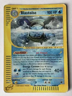 Pokemon Blastoise 4 Expedition Holo Dmg - Image 3