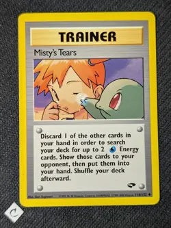 Misty's Tears 118/132 - Gym Challenge Unlimited Pokemon TCG NM - Image 1