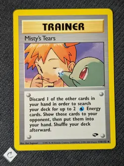 Misty's Tears 118/132 - Gym Challenge Unlimited Pokemon TCG NM - Image 3
