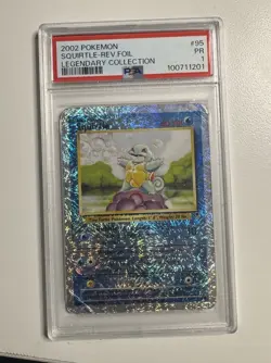 Squirtle 95/110 Legendary Collection Reverse Holo Pokemon Card Psa 1 Poor Pr - Image 1