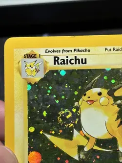 Pokémon TCG Raichu Base Set 2 16/130 Holo Unlimited Holo Rare MP+ - Image 12