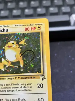 Pokémon TCG Raichu Base Set 2 16/130 Holo Unlimited Holo Rare MP+ - Image 16