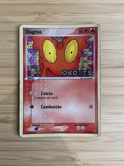 Pokemon CCG- Slugma 74/107 - EX Deoxys - Common - Reverse Holo - MP - Portuguese - Image 11