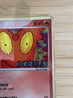 Pokemon CCG- Slugma 74/107 - EX Deoxys - Common - Reverse Holo - MP - Portuguese - Image 12
