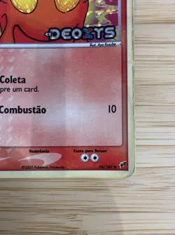 Pokemon CCG- Slugma 74/107 - EX Deoxys - Common - Reverse Holo - MP - Portuguese - Image 15