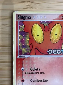 Pokemon CCG- Slugma 74/107 - EX Deoxys - Common - Reverse Holo - MP - Portuguese - Image 3