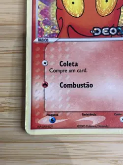 Pokemon CCG- Slugma 74/107 - EX Deoxys - Common - Reverse Holo - MP - Portuguese - Image 4