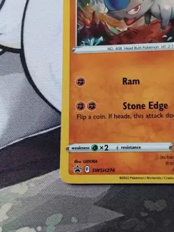 Cranidos SWSH274 Promo Near Mint Pokemon TCG Card #2 - Image 14