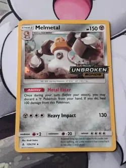 Pokemon TCG - Melmetal 129/214 Unbroken Bonds Stamped Promo Mint/Near Mint #1 - Image 11