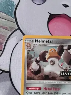 Pokemon TCG - Melmetal 129/214 Unbroken Bonds Stamped Promo Mint/Near Mint #1 - Image 2