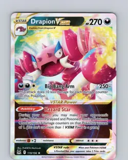 Pokemon TCG Drapion Vstar SWSH Lost Origin 119/196 Ultra Holo Rare Card NM - Image 3