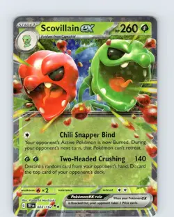 Pokemon TCG Scovillain EX S&V Temporal Forces 022/162 Ultra Holo Double Rare NM - Image 1