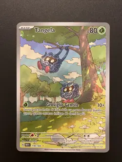 Rare Italian Pokemon Illustration 151 Tangela 178/165 Mew - Image 1