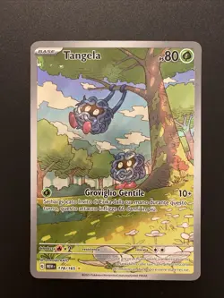 Rare Italian Pokemon Illustration 151 Tangela 178/165 Mew - Image 5