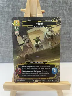 Star Wars Unlimited LOF Yoda My Ally Is The Force Prestige Foil Card 1103 - Image 1