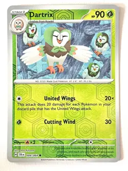 Dartrix 004/064 Reverse Holo Common Shrouded Fable - Pokemon TCG - Near Mint NM - Image 5