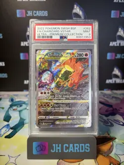 2022 Pokemon SWSH Black Star Promo 262 Full Art Charizard VSTAR PSA 9 MINT - Image 2
