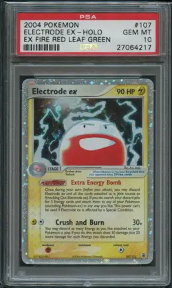 Pokemon Electrode Ex Holo PSA 10 Gem Mint 107/112 Ex Fire Red Leaf Green - Image 1