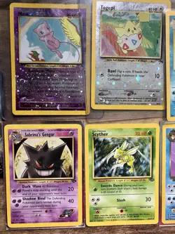Lot Of Rare Pokémon Cards Sabrina’s Gengar Mew Togepi Scyther Blastoise Vaporeon - Image 4